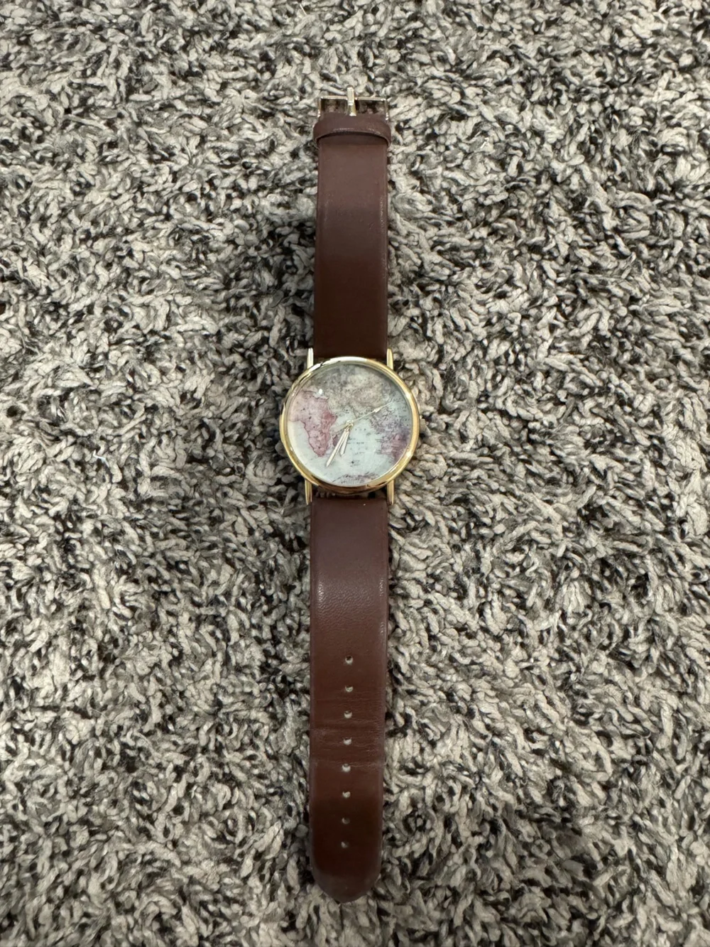 Watch with Brown Strap